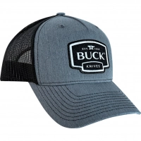 Бейсболка Buck Gray Logo Patch Cap, серо-черная купить в Иванове