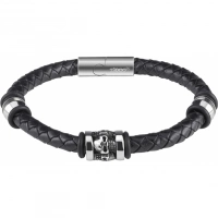 Браслет Zippo Three Charms Leather Bracelet 3 с шармами (20 см) купить в Иванове