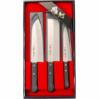 Набор из 3-х кухонных ножей Fuji Cutlery Tojiro, заточка #3000 купить в Иванове