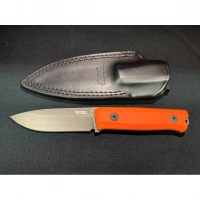 Нож LionSteel Bushcraft-R, сталь Sleipner, рукоять G10, оранжевый купить в Иванове