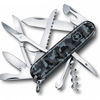 Нож перочинный Victorinox Huntsman 1.3713.942,91 мм, 15 функций, морской камуфляж купить в Иванове