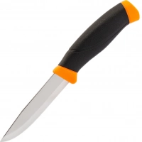 Нож с фиксированным лезвием Morakniv Companion Orange, сталь Sandvik 12C27, рукоять резина/пластик, оранжевый купить в Иванове