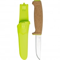 Нож с фиксированным лезвием Morakniv Floating Knife (S) Lime, сталь Sandvik 12C27, пробковая ручка купить в Иванове