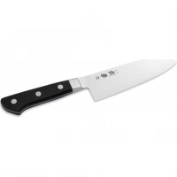 Нож Сантоку Narihira Fuji Cutlery, FC-47, сталь Mo-V, чёрный купить в Иванове