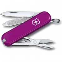 Нож Victorinox Classic SD Colors, Tasty Grape (0.6223.52G) пурпурный, 7 функций 58мм купить в Иванове