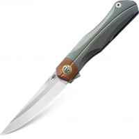 Складной нож Bestech Thyra, сталь M390, рукоять титан/медь купить в Иванове