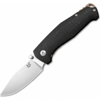 Складной нож Fox TUR, сталь ELMAX, рукоять Carbon Fiber, чёрный купить в Иванове