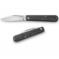 Складной нож LionSteel Barlow Slim Shuffler, сталь M390, рукоять Carbon fibre купить в Иванове