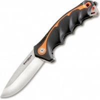 Складной нож Magnum Chainsaw Attendant Satin — Boker 01RY294, сталь 440B Satin, рукоять пластик/резина купить в Иванове