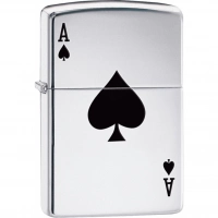 Зажигалка ZIPPO Armor™  Туз с покрытием High Polish Chrome купить в Иванове